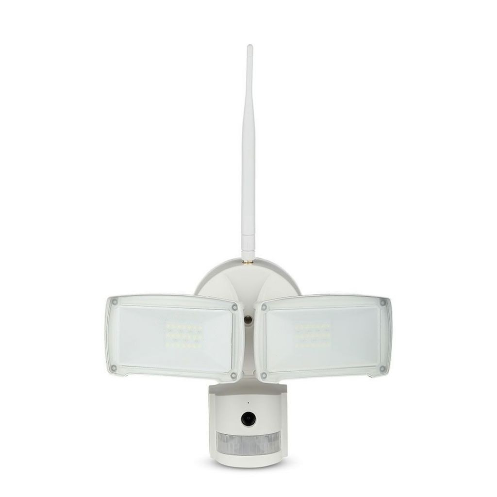 V-TAC Faro LED 18W con Sensore PIR e Telecamera WiFi Colore Bianco 6000K
