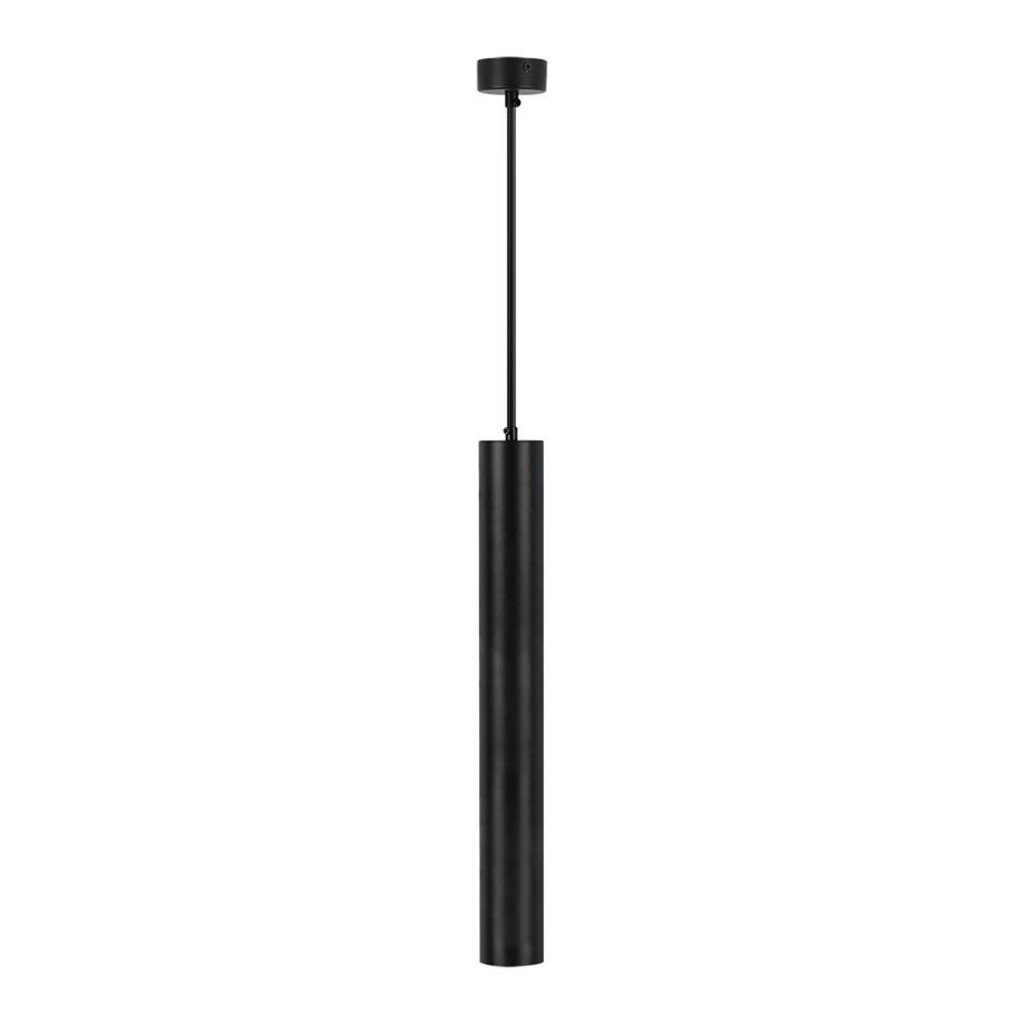 V-TAC Portafaretto LED a Sospensione GU10 Corpo in Alluminio Nero Riflettore Colore Oro D:60*500MM