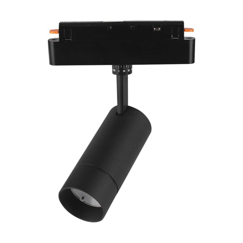 V-TAC Faretto LED da Binario Magnetico 8W 48V L:21cm Colore Nero 3in1 IP20 CRI>90 Compatibile con Amazon Alexa e Google Home