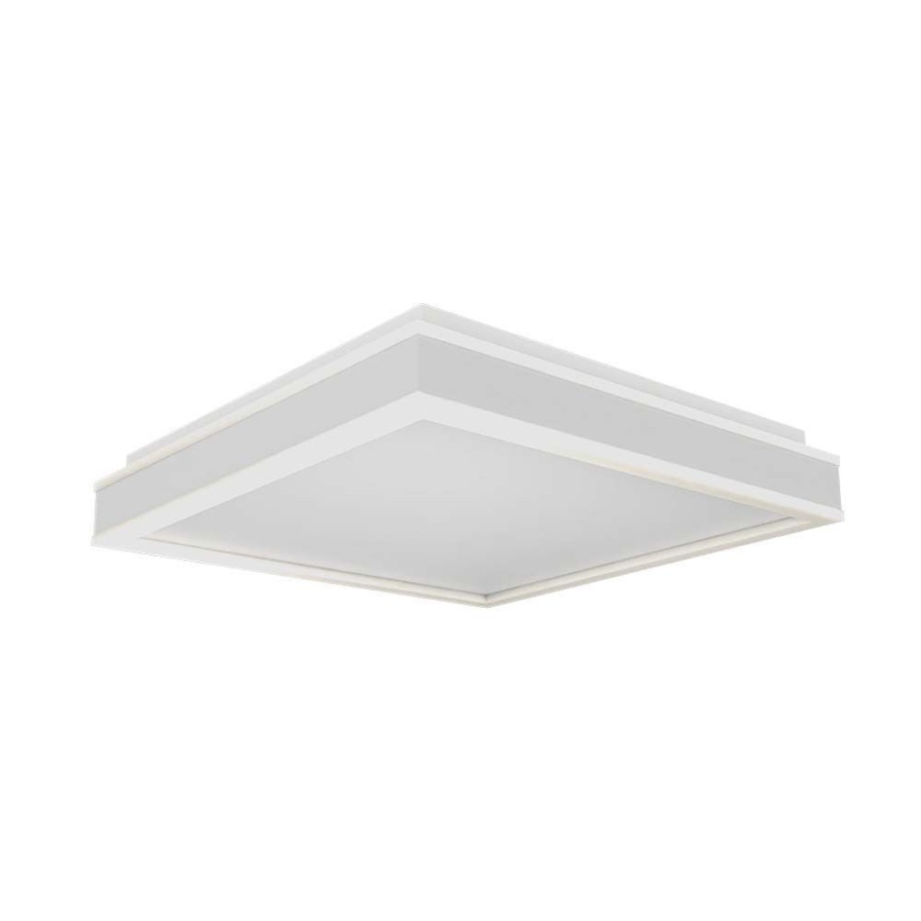 V-TAC Lampadario LED Quadrato 38W con Montaggio a Plafone Dimmerabile TRIAC Colore Bianco 4000K