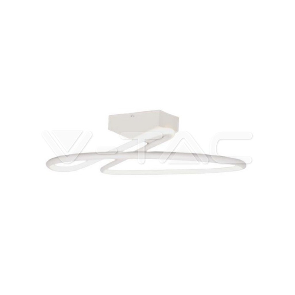 V-TAC Lampadario LED dal Design Moderno Rotondo 43W in Alluminio Colore Bianco 4000?