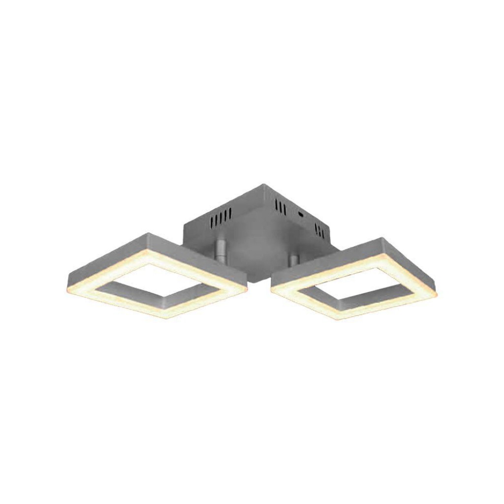 V-TAC Lampadario LED con 2 Cornici 14W in Metallo Colore Grigio 3000?