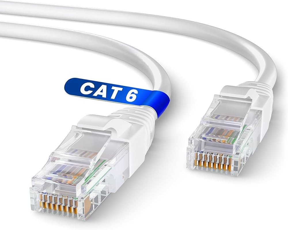 Cavo patch CAT 6a cavo per rete LAN ed Ethernet 1m bianco
