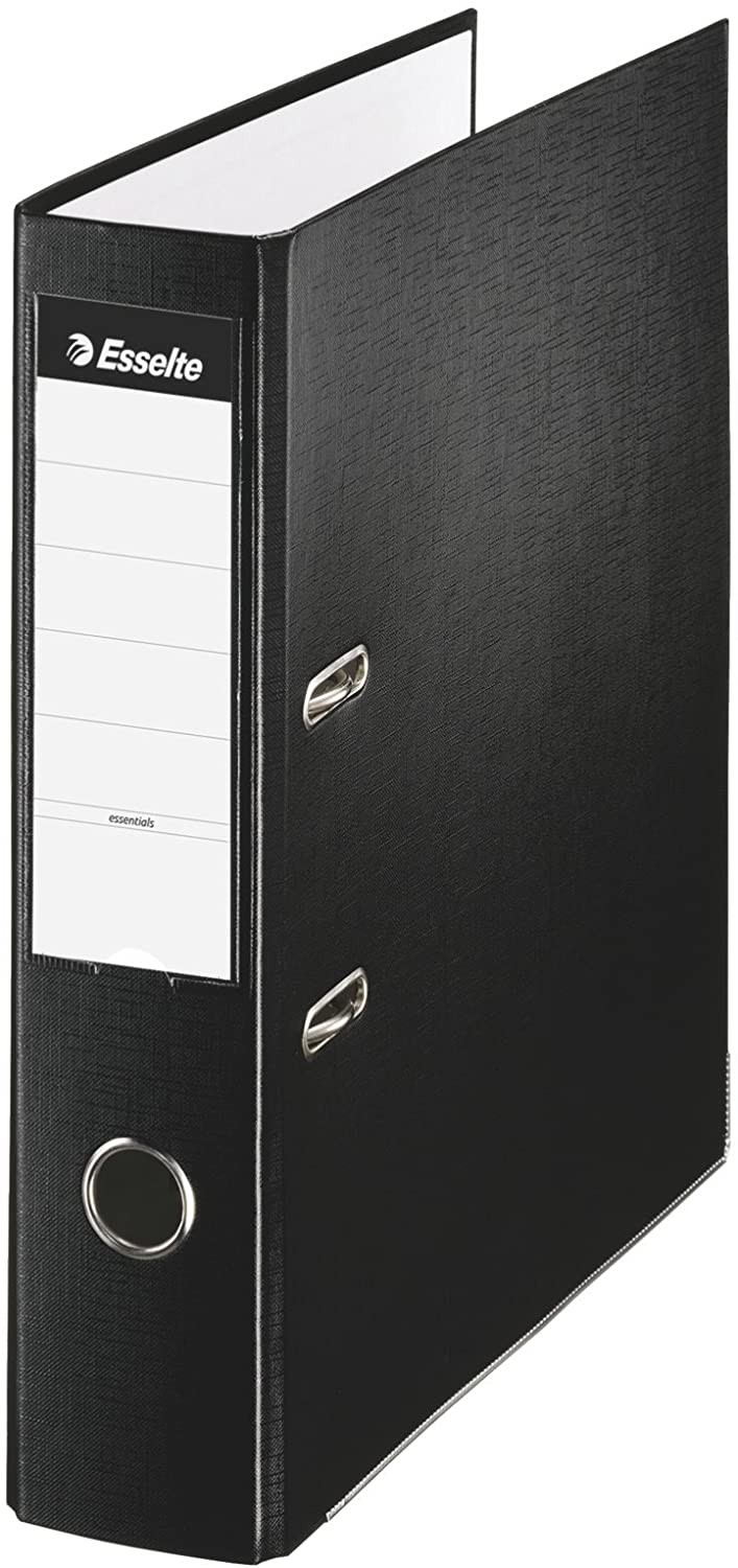 Esselte 829768 - Raccoglitore plastificato Formato fogli dorso 75 mm nero