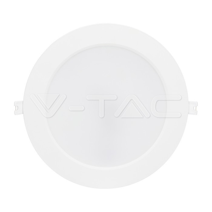 V-TAC PRO Mini Pannello LED 12W Chip Samsung Montaggio ad Incasso Rotondo Colore Bianco 4000K