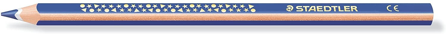 Staedtler Jumbo Noris 128 matita colorata triangolare - mina 4 mm - resistenza alla rottura - design ergonomico - colore blu