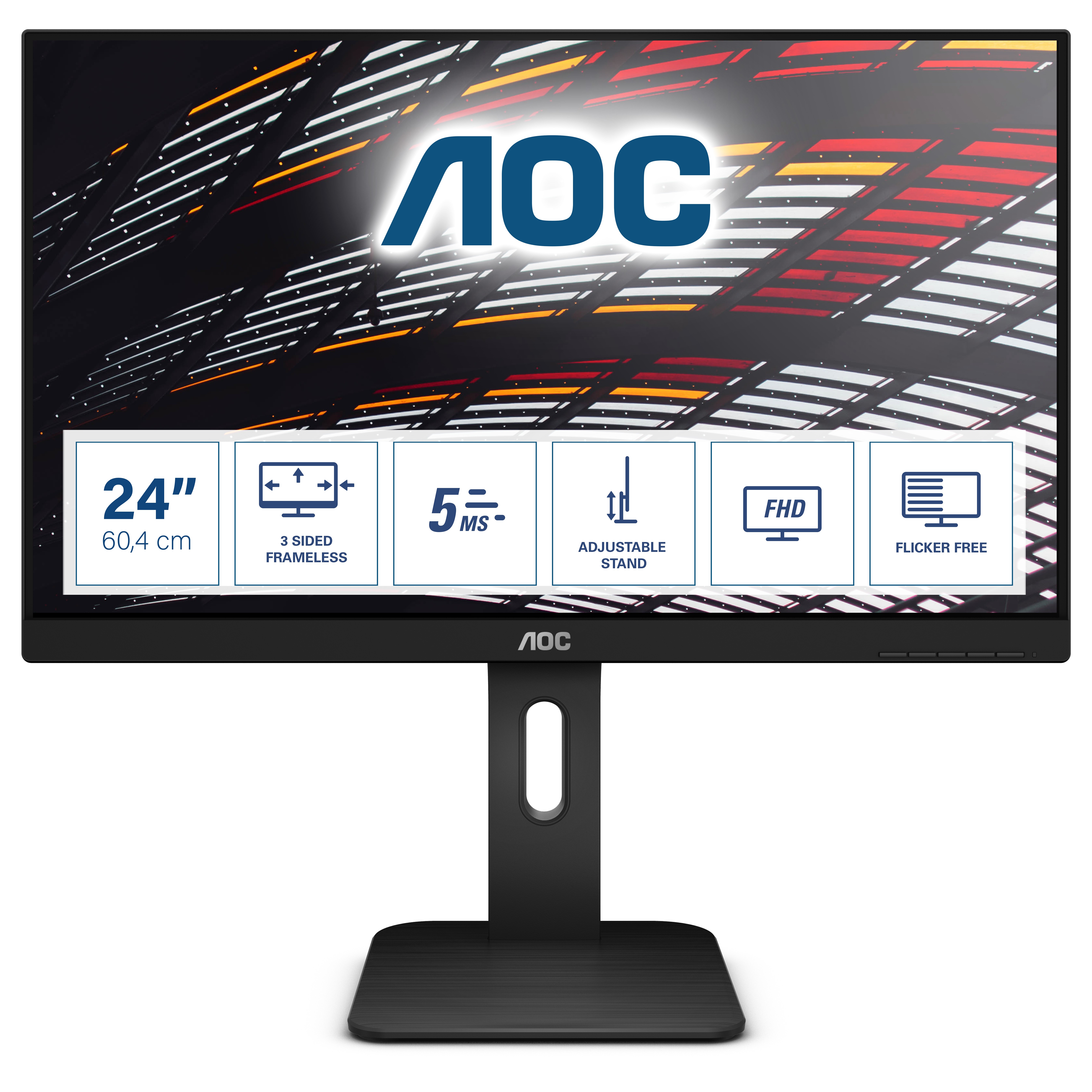 AOC Pro-line 24P1 monitor piatto per PC 605 cm (23.8) 1920 x 1080 Pixel Full HD LED Nero