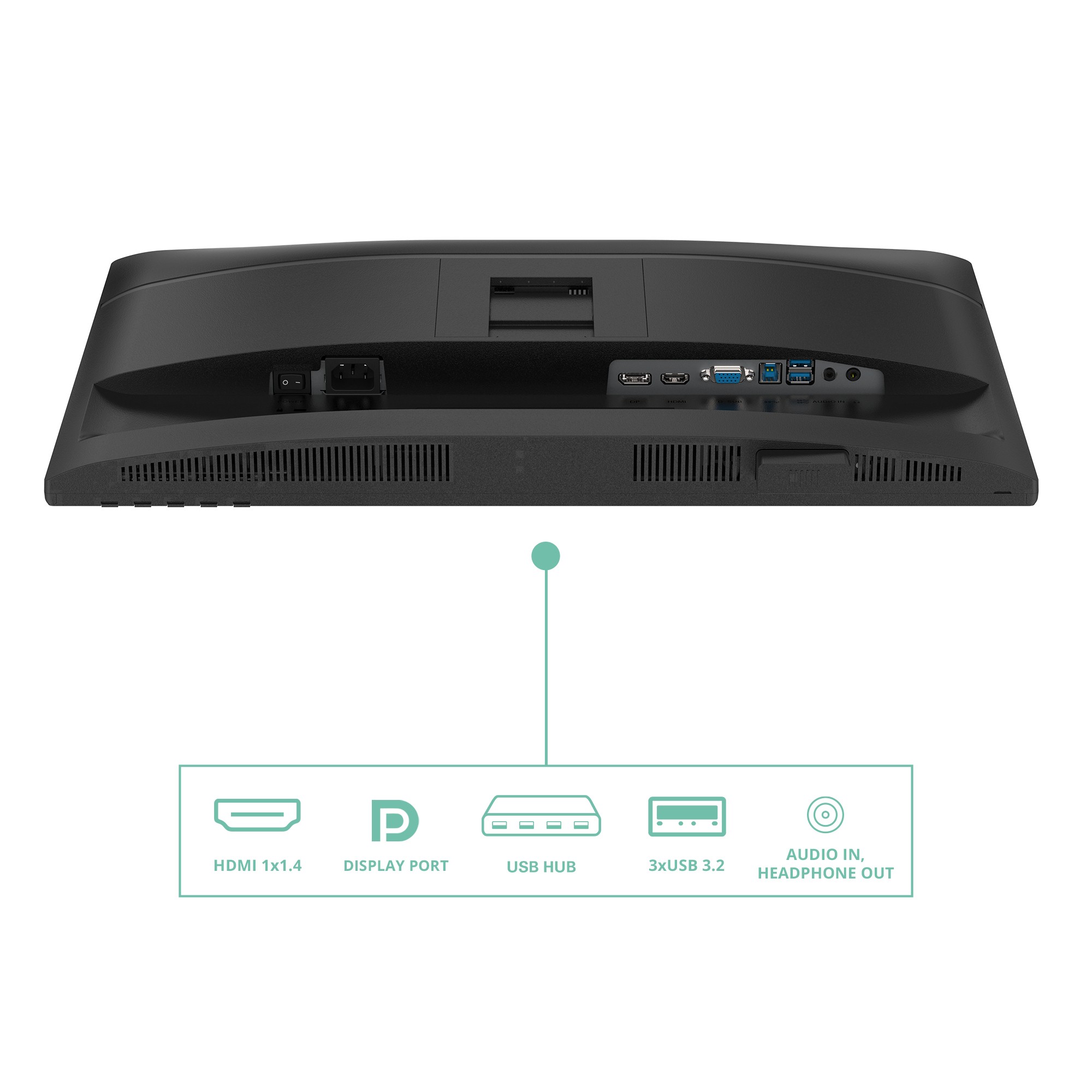 Aoc 24P4U Monitor Pc 23.8'' Full Hd Nero-image