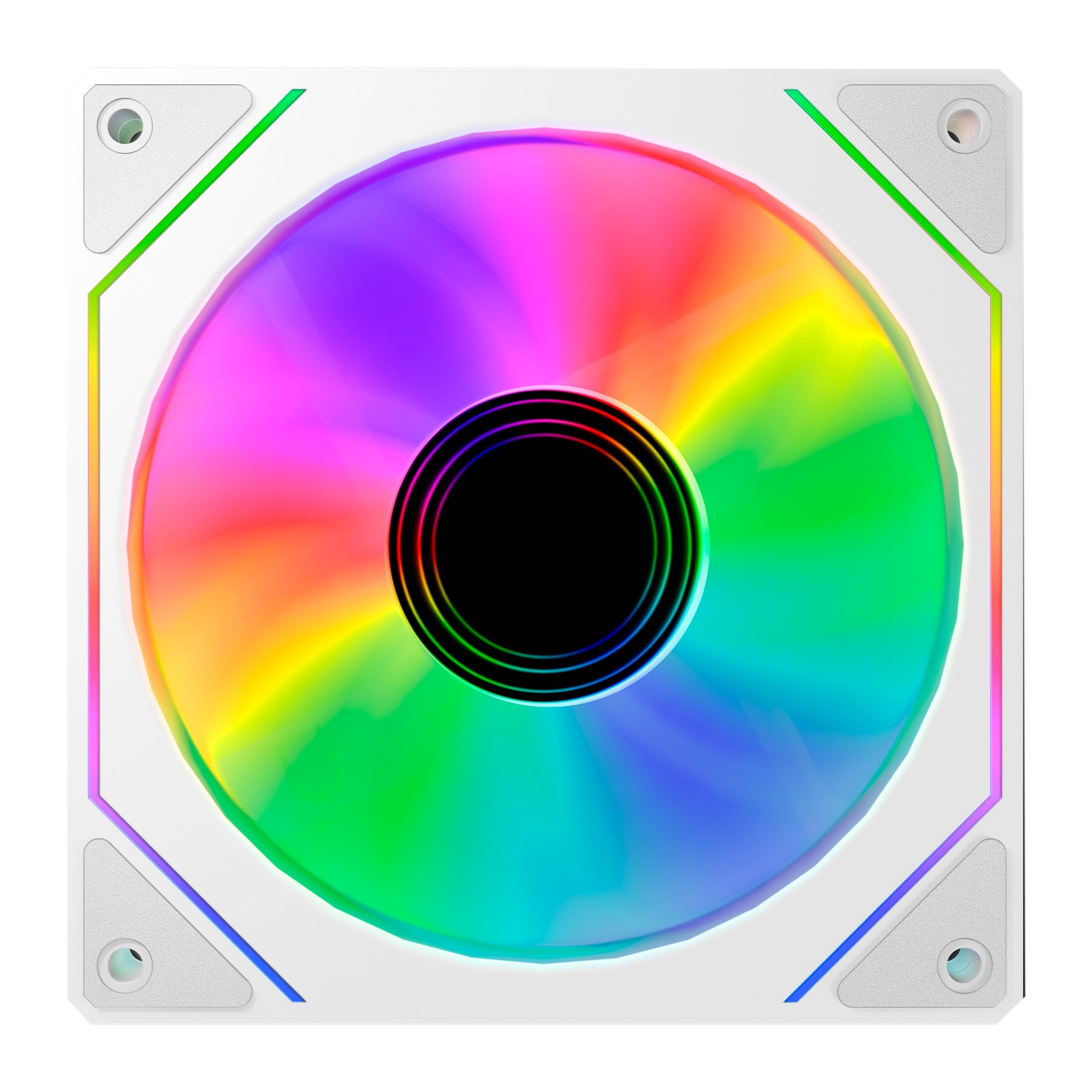 ABYSM AB311302W sistema di raffreddamento per computer Case per computer Ventilatore 12 cm Bianco 1 pz