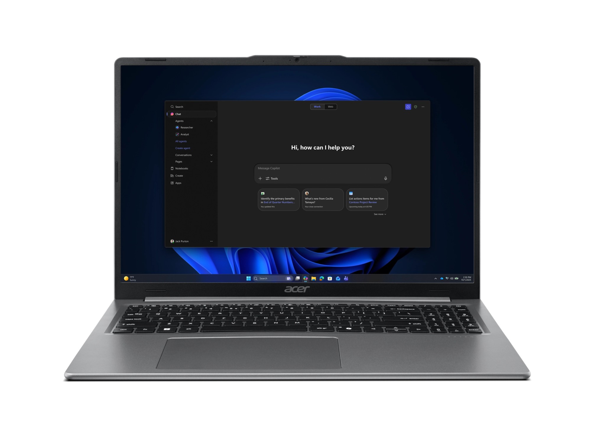 Nb 16 U5 125H 16Gb 512Ssd W11 Acer Extensa 16 Exo16-71-55U9