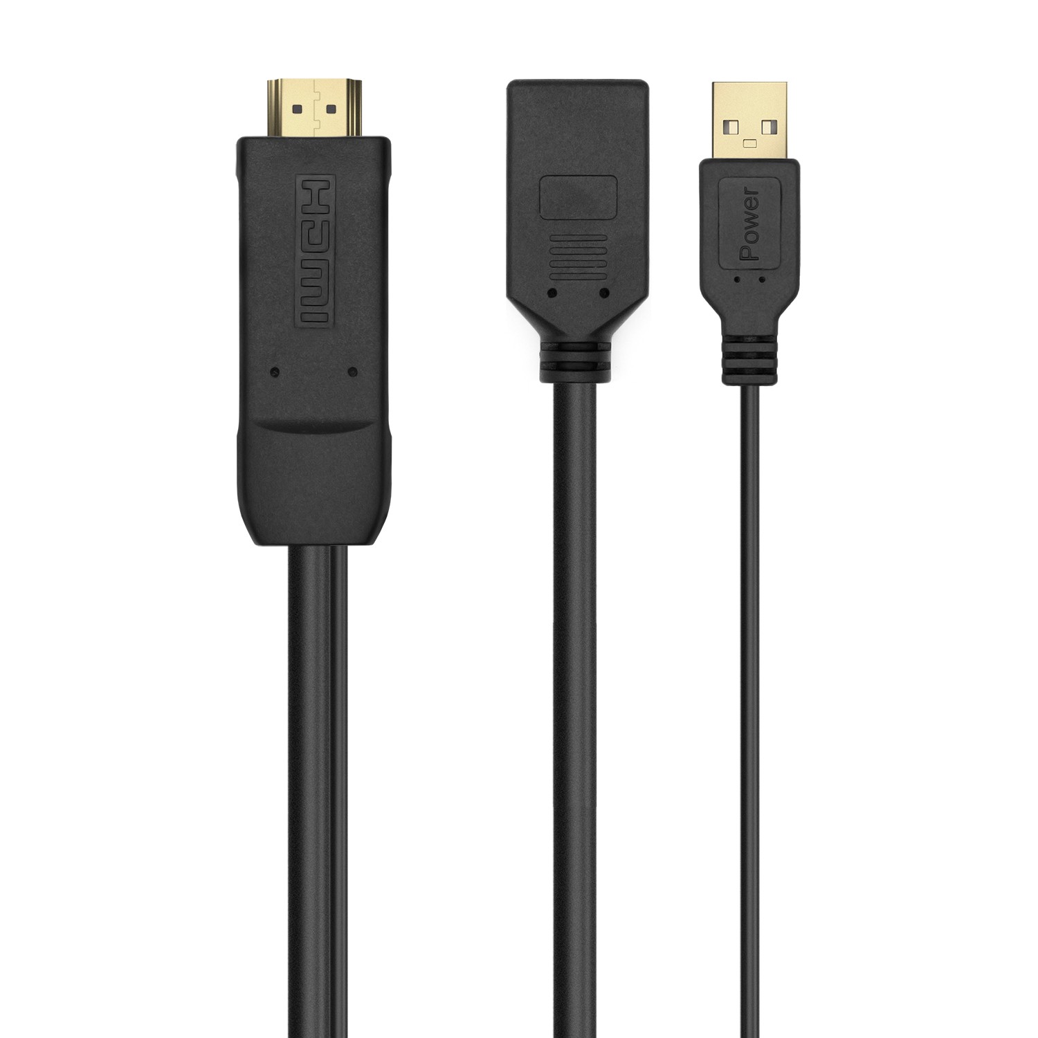 AISENS A122-0642 cavo e adattatore video 01 m HDMI tipo A (Standard) DisplayPort + USB Type-A Nero