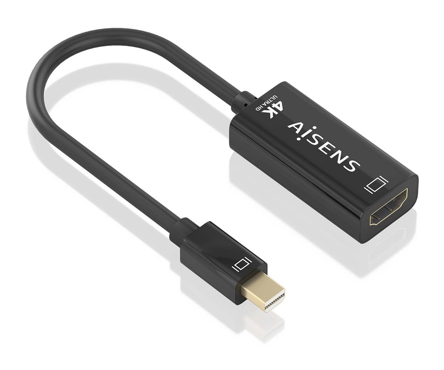 AISENS A125-0904 cavo e adattatore video 015 m Mini DisplayPort HDMI tipo A (Standard) Nero