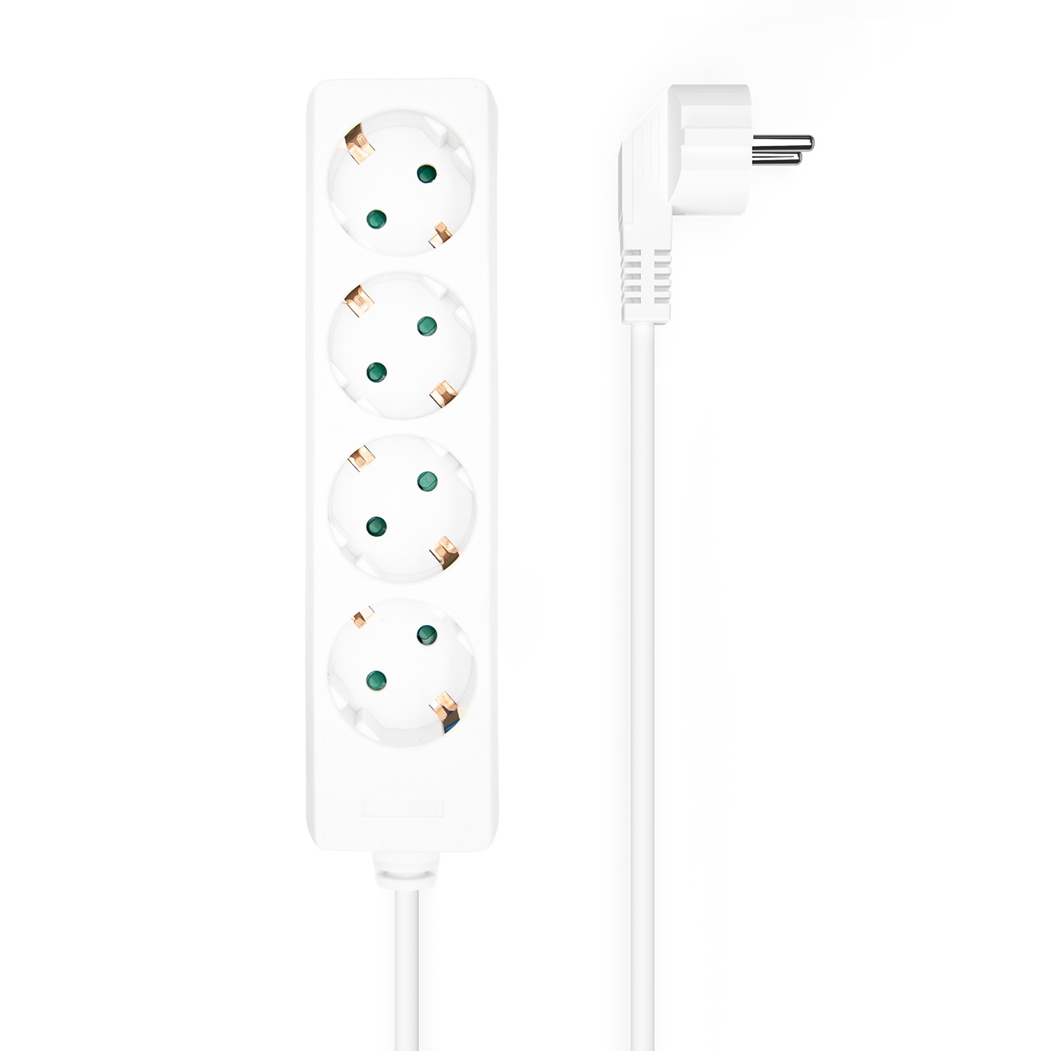 AISENS A154-0533 prolunghe e multiple 14 m 4 presa(e) AC Interno Bianco