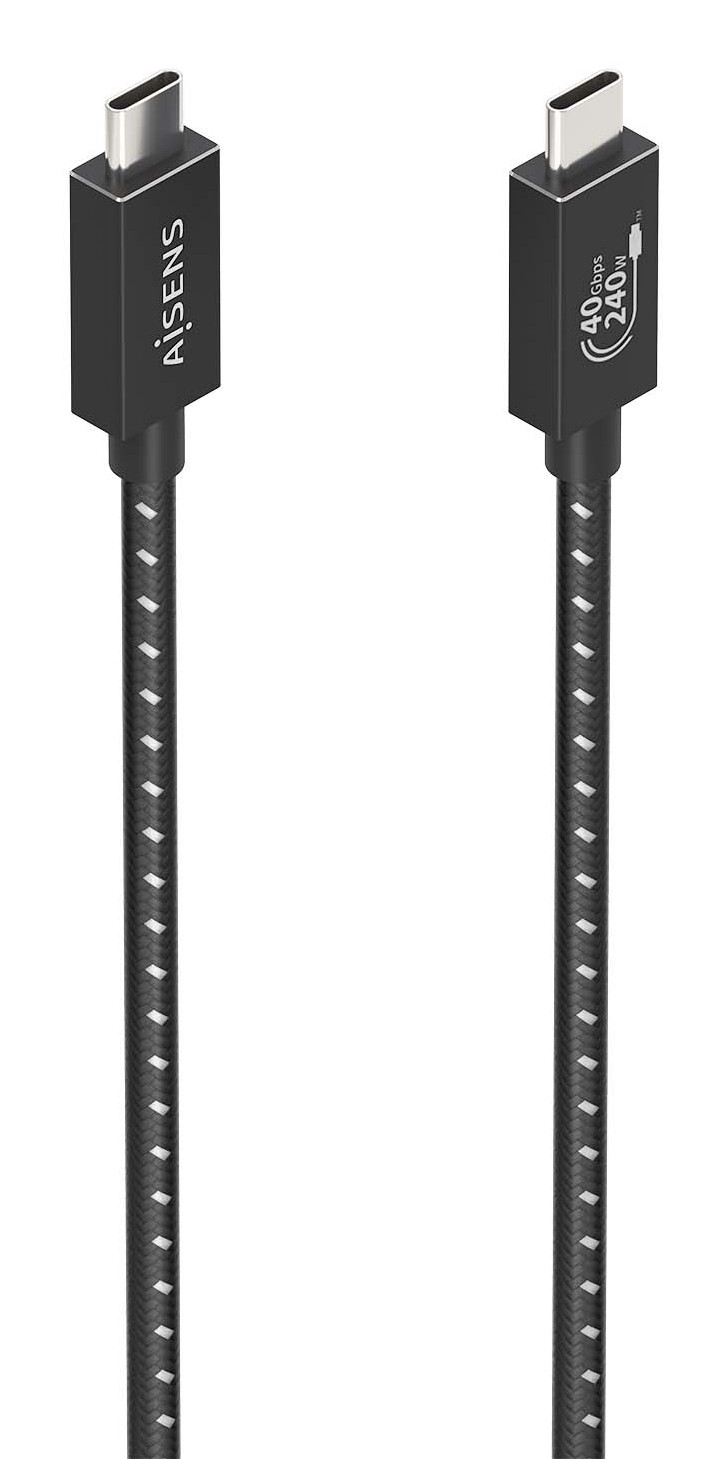 AISENS A156-0867 cavo USB USB4 Gen 3x2 1 m USB C Nero