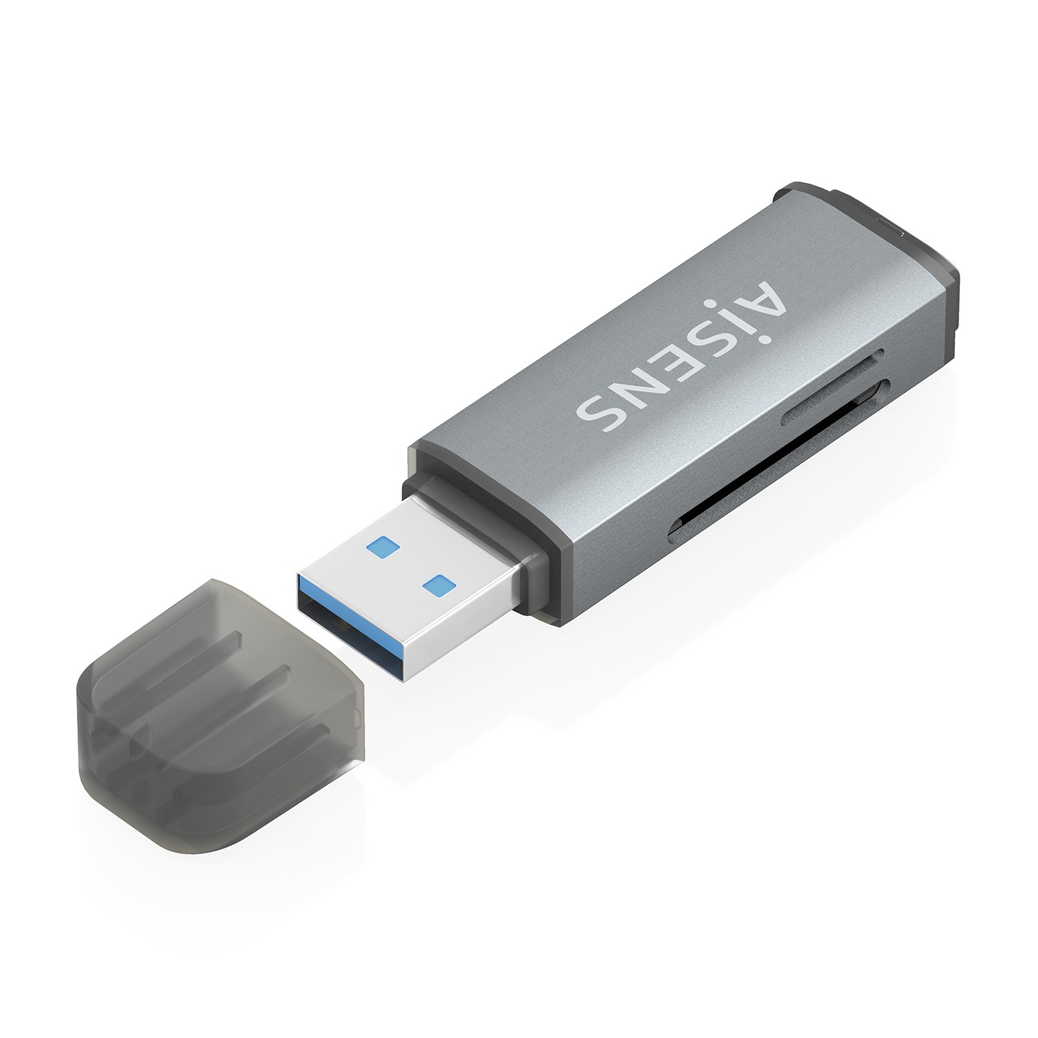 AISENS ASCR-2A09-GR lettore di schede USB 3.2 Gen 1 (3.1 Gen 1) Type-A Grigio