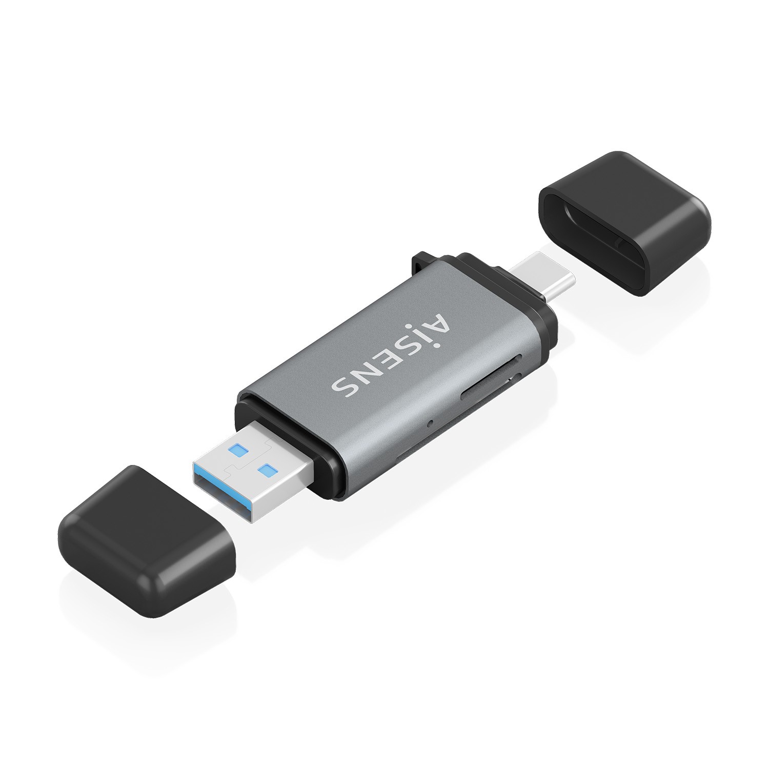 AISENS ASCR-2AC11-GR lettore di schede USB 3.2 Gen 1 (3.1 Gen 1) Type-A/Type-C Grigio