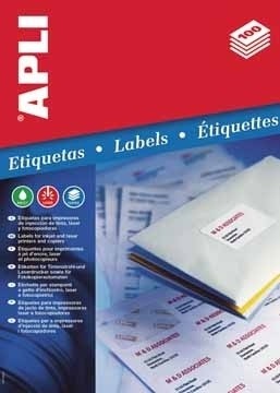 APLI Labels 105 x 148mm etichetta autoadesiva Bianco 400 pz