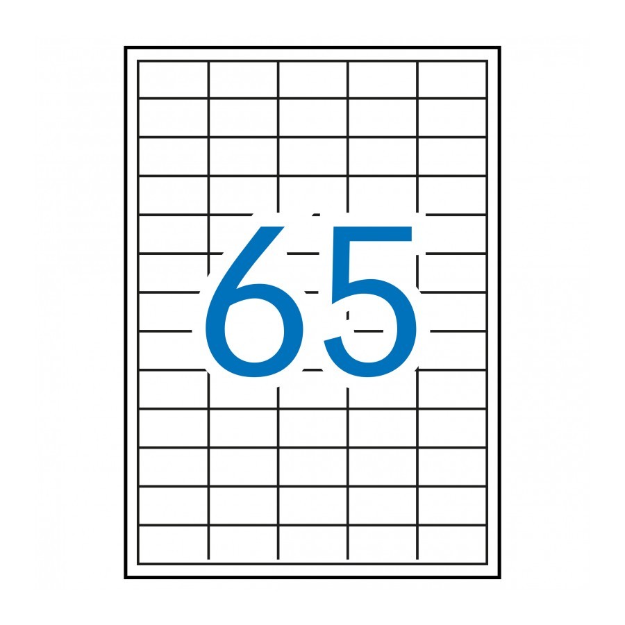 APLI 03052 etichetta autoadesiva Quadrato Rimovibile Bianco 100 pz