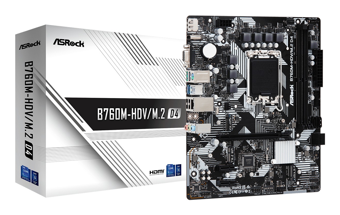 ASROCK B760M-HDV/ M.2 D4 (1700) (D)