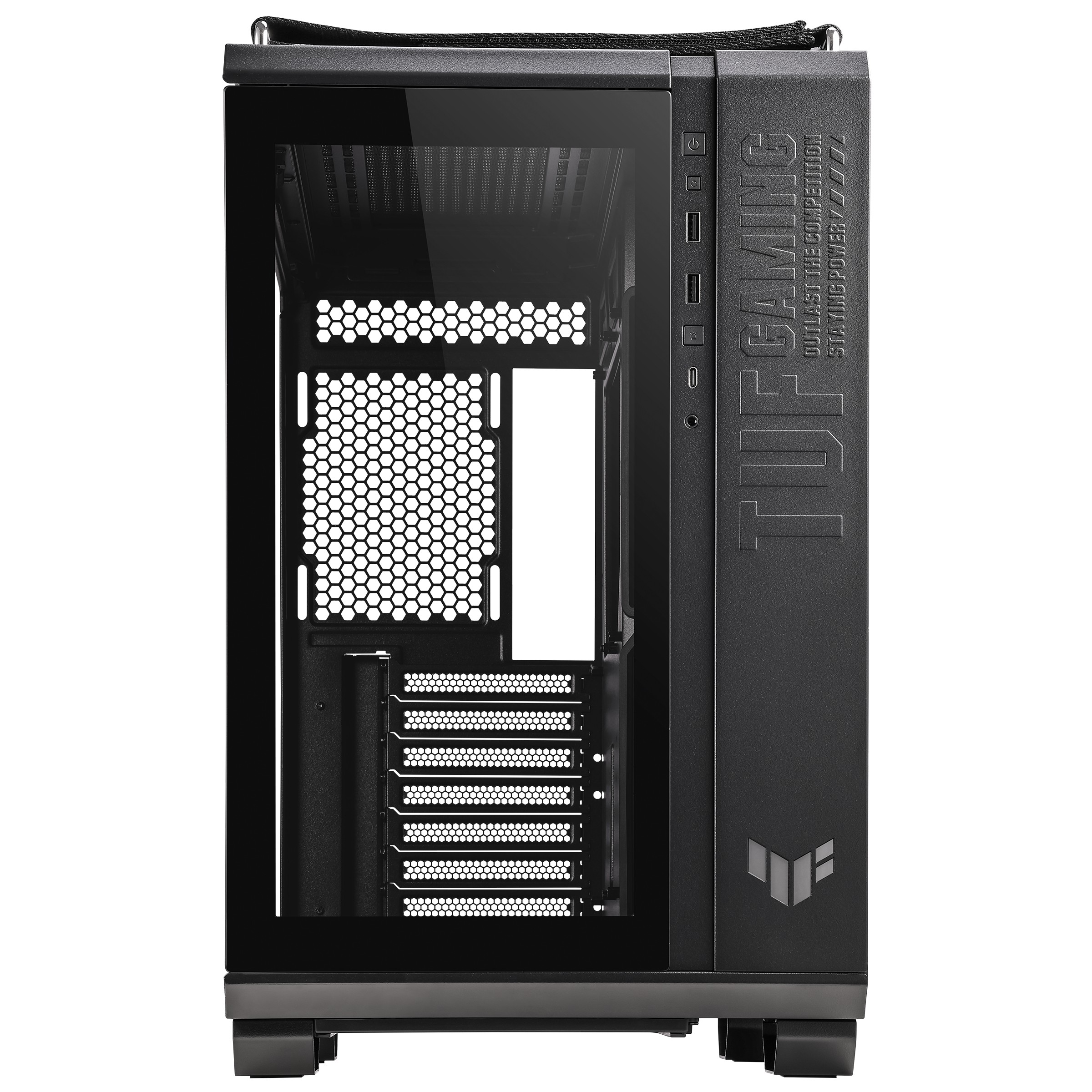 Asus Case Gaming Gt502 Tuf Gaming Mid Tower 8+3 Slot Espansione 3X120Mm Fan Front 2X120Mm Fan Front Black