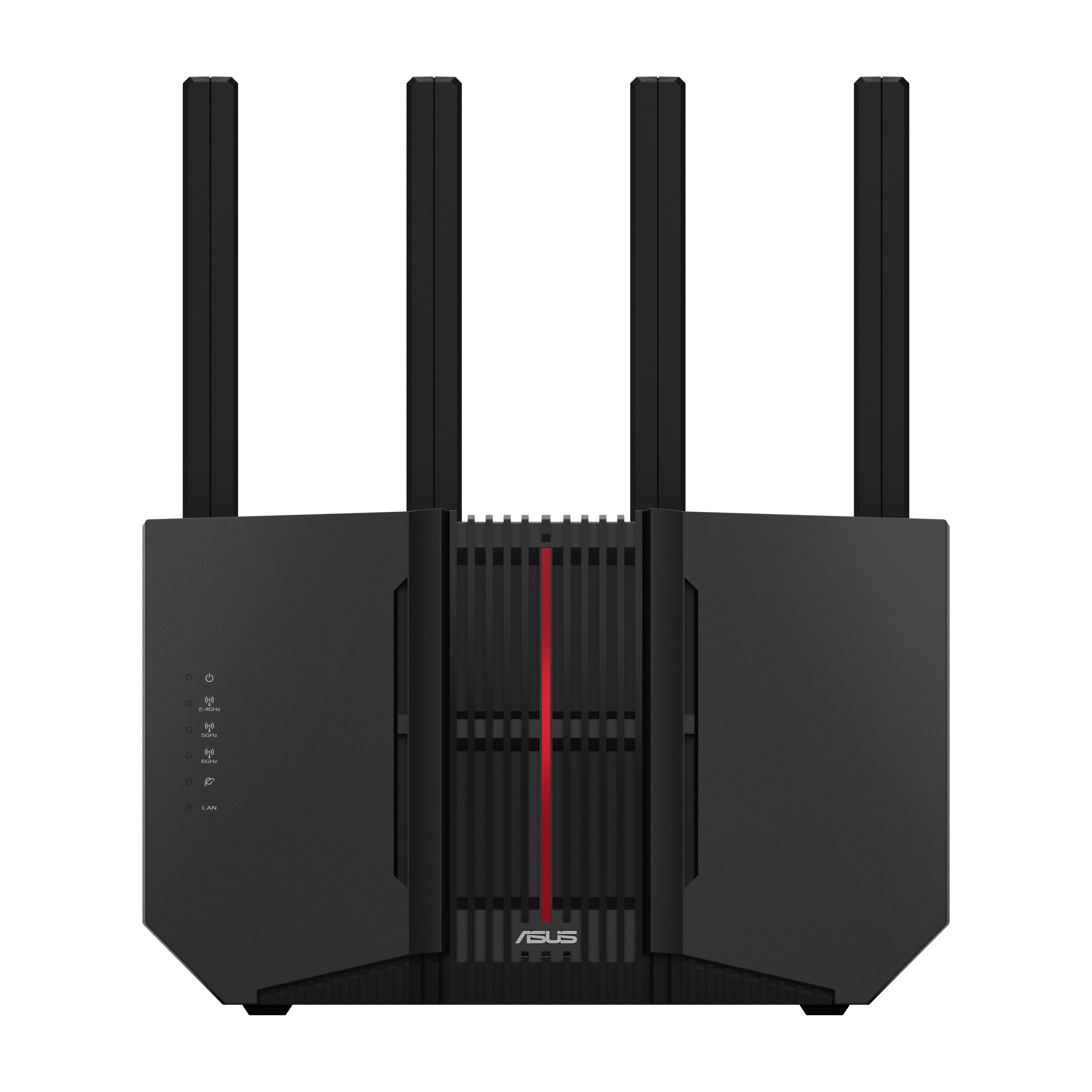 ASUS RT-BE92U router wireless 10 Gigabit Ethernet Tri-band (24 GHz/5 GHz/6 GHz) Nero