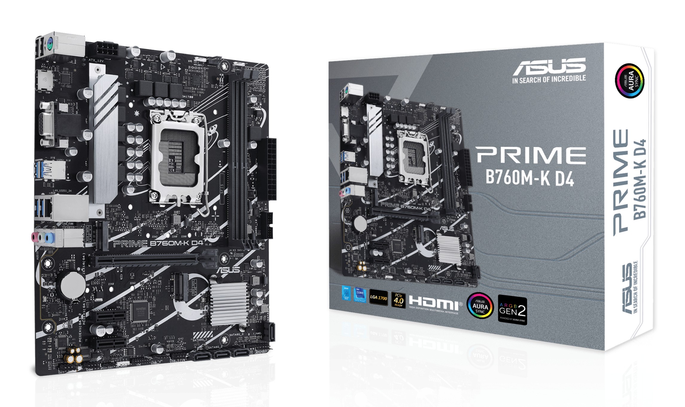 Asus Mb B760 Lga 1700  Prime B760M-K D4 90Mb1Ds0-M0Eay0