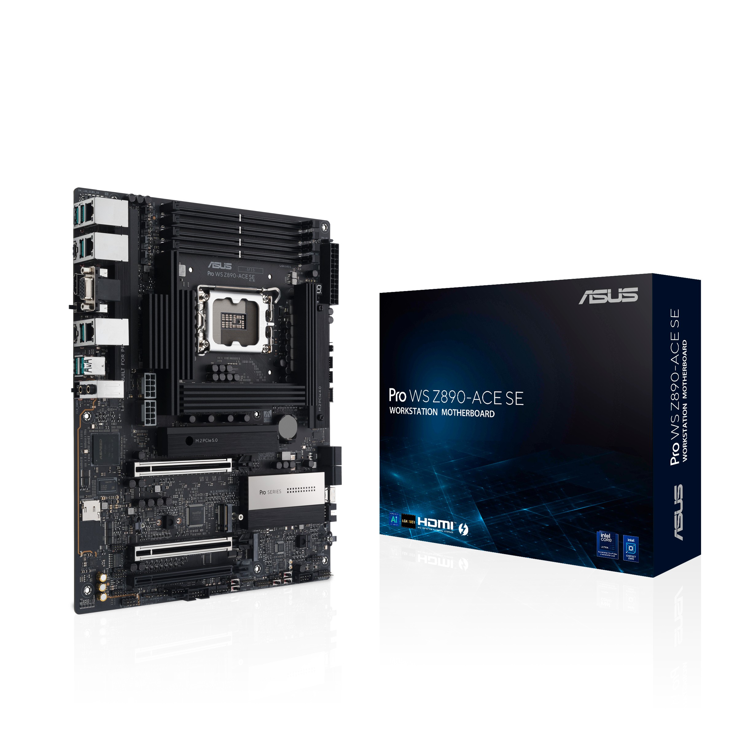 Asus Mb Intel Core Lga1851 Atx Pcle 5.0 Ddr5 Slot 1 Thunderbolt 4Type C Port 10Gb 2.5 Lan  4 M2 Slo