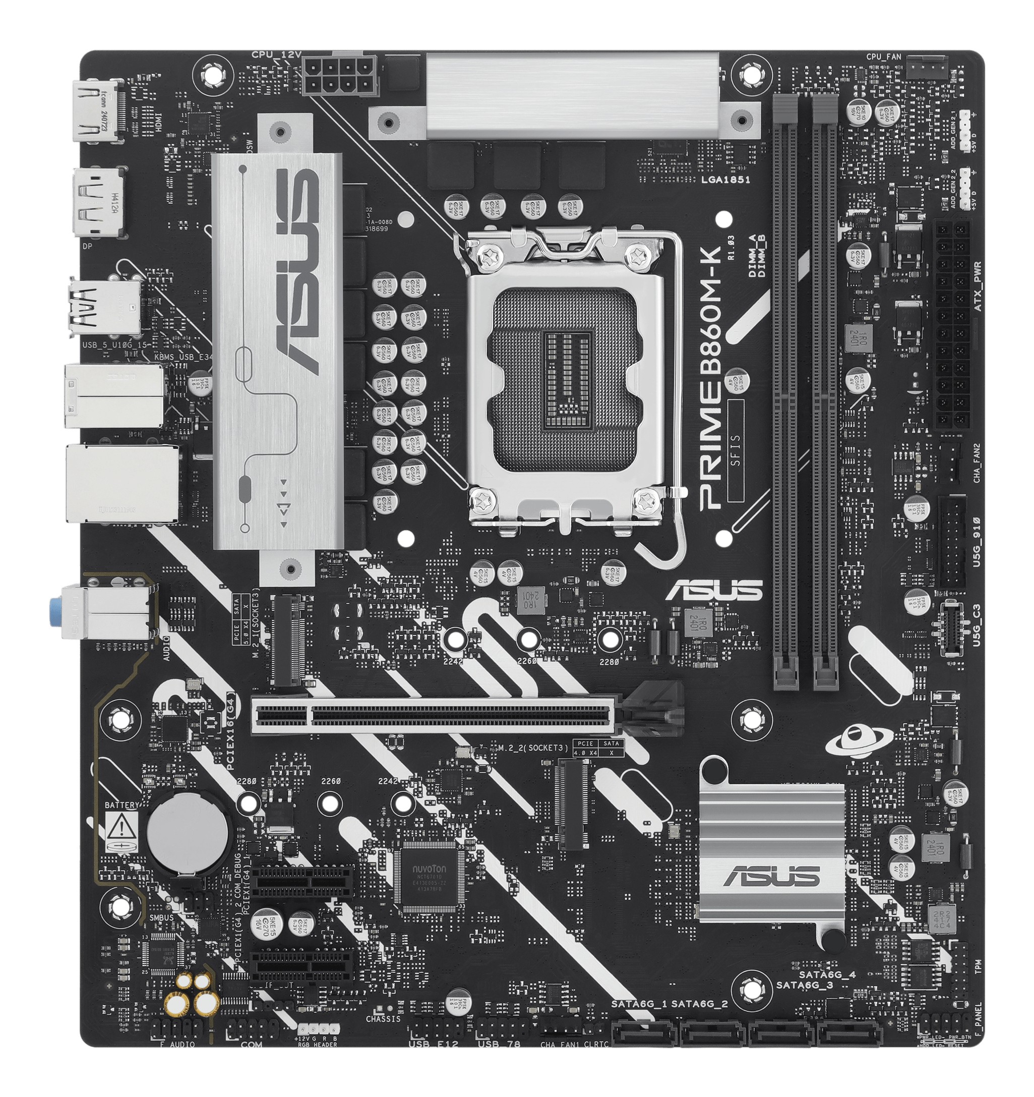 Mb Asus Prime B860M-K 1851 2D5 2M.2 4S3 1Hd/1Dp Matx