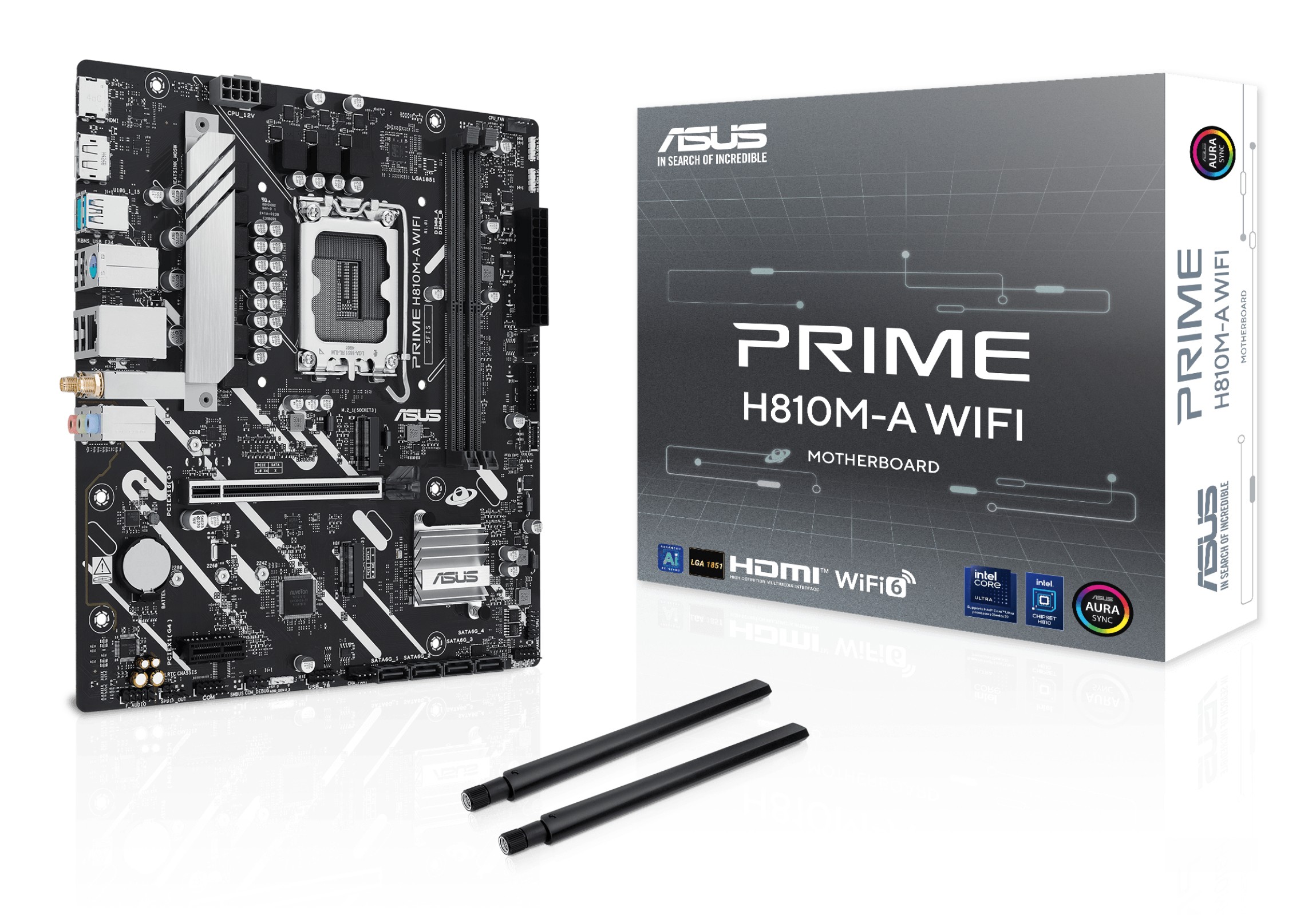 Mb Asus Prime H810M-A Wifi 1851 2D5 2M.2 4S3 1Hd/1Dp Matx
