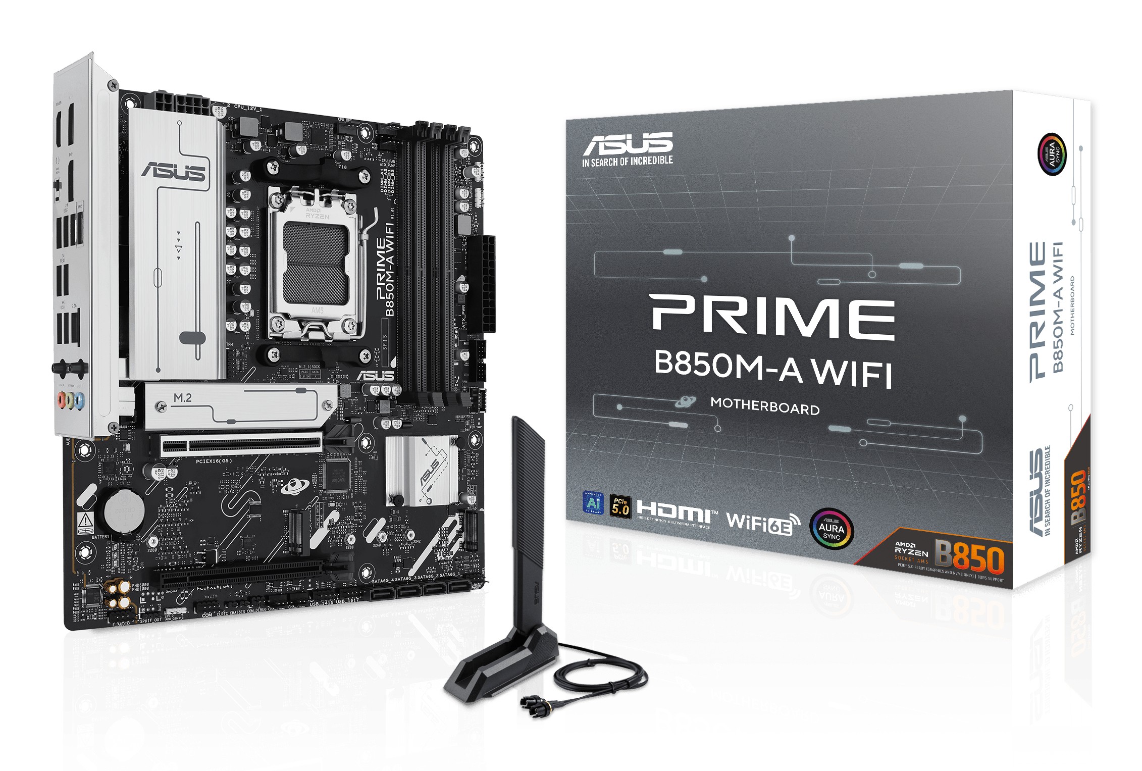 ASUS PRIME B850M-A WIFI AMD B850 Socket AM5 micro ATX