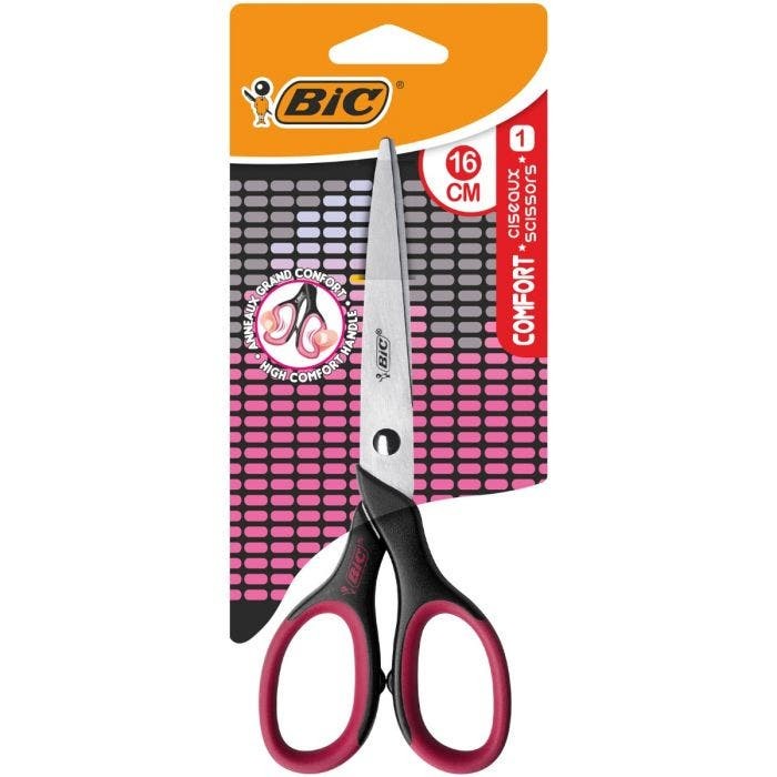 BIC 9262811 forbici da cancelleria Taglio a zig zag Nero Rosa