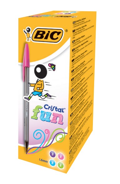 BIC Cristal Fun Lime Penna a sfera 20 pz