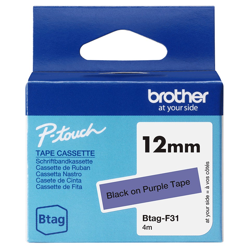 ORIGINALE Brother Nastro Nero su viola Btag-F31 Btag-F31