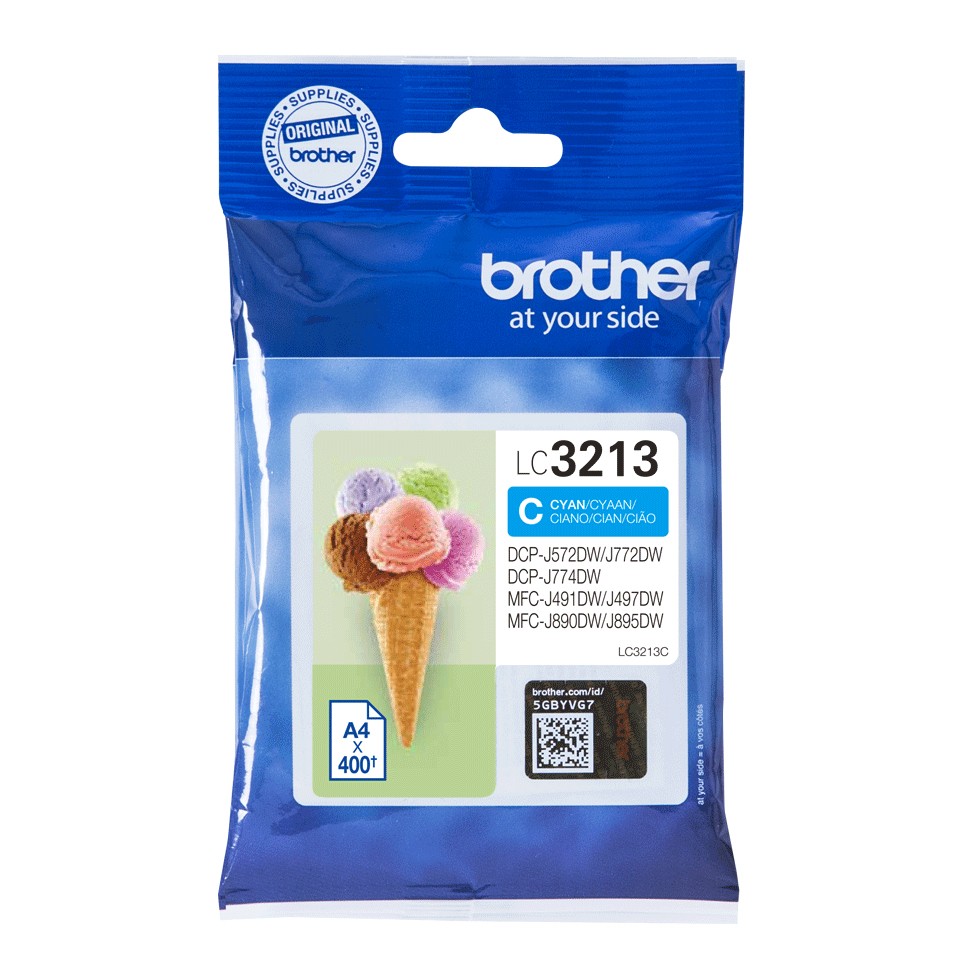 Brother Cart Ink Ciano Per Dcpj772/J774/Mfcj890Dw/J895Dw Da 400Pg