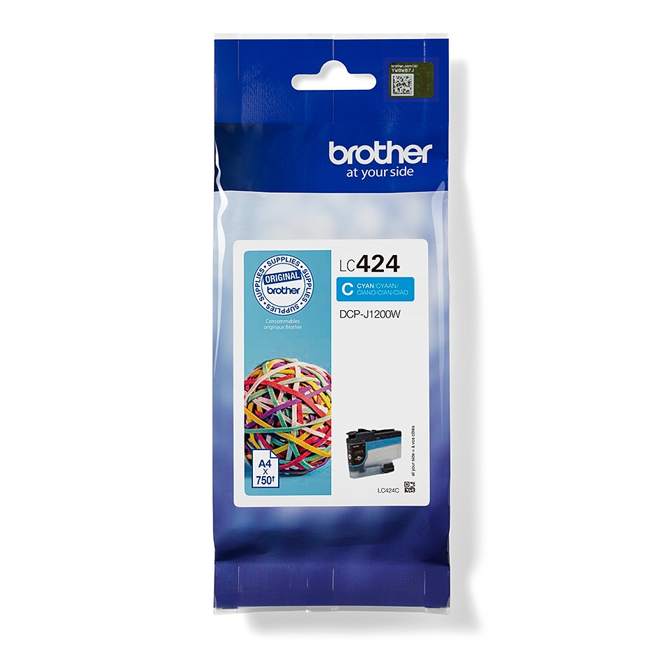 Originale Brother LC424 Cyan Cartucho de Tinta Original - LC424C