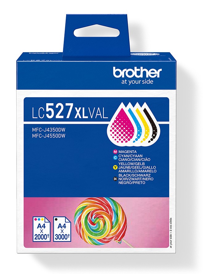 ORIGINALE Brother Multipack nero / ciano / magenta / giallo LC527XLVAL LC527XLVAL 9000 pagine