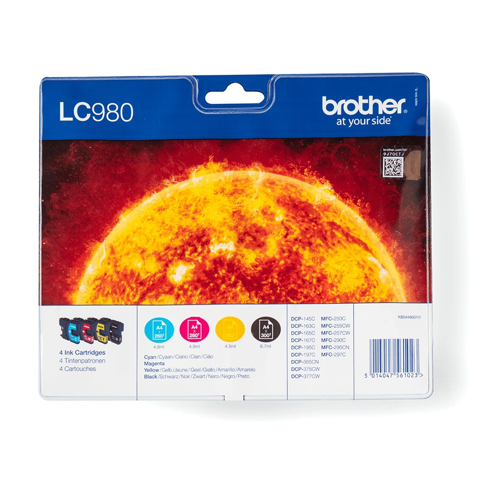 Brother Originale LC980 pacco da 4 cartucce - LC980VALBP