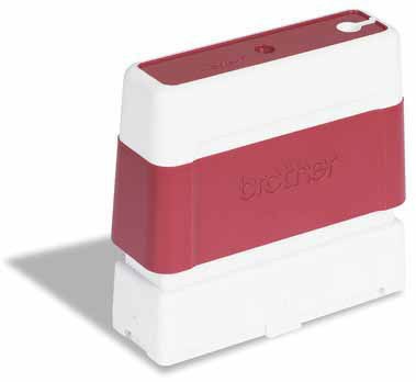 Brother PR1438R6P timbro 14 x 38 mm Rosso