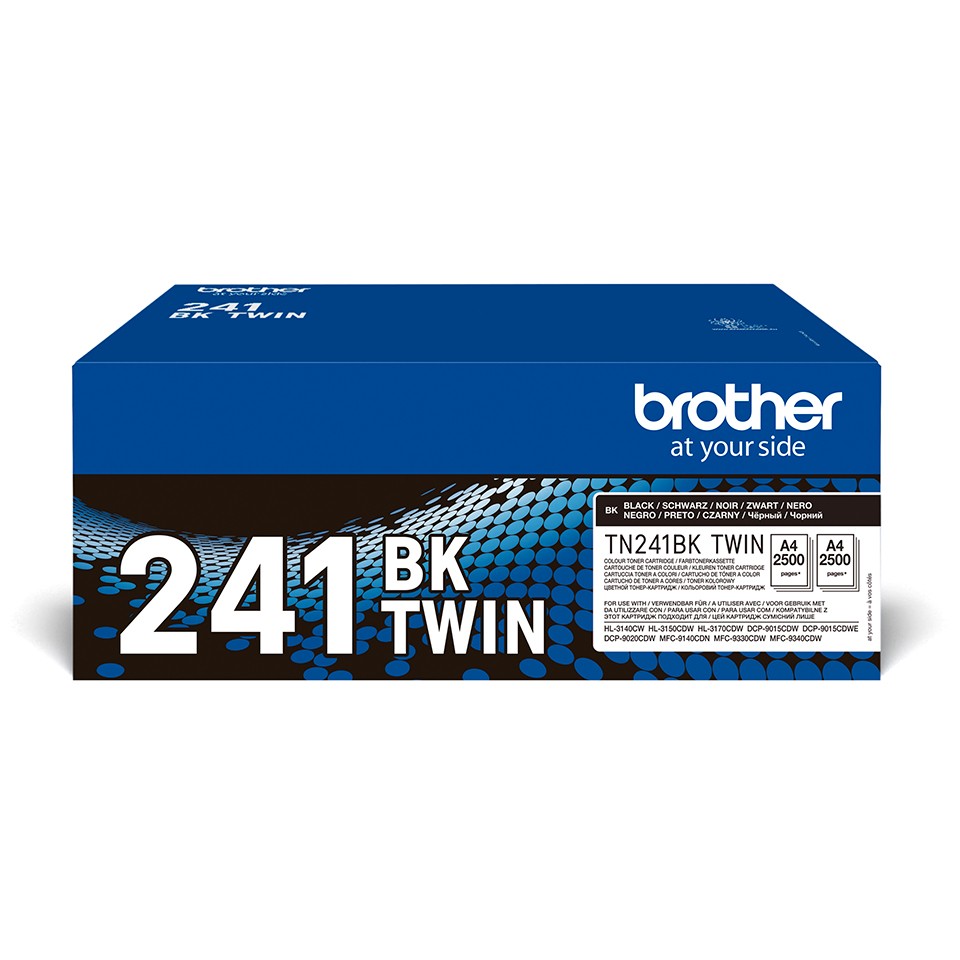 ORIGINALE Brother Multipack nero TN-241BK TWIN 2500 pagine
