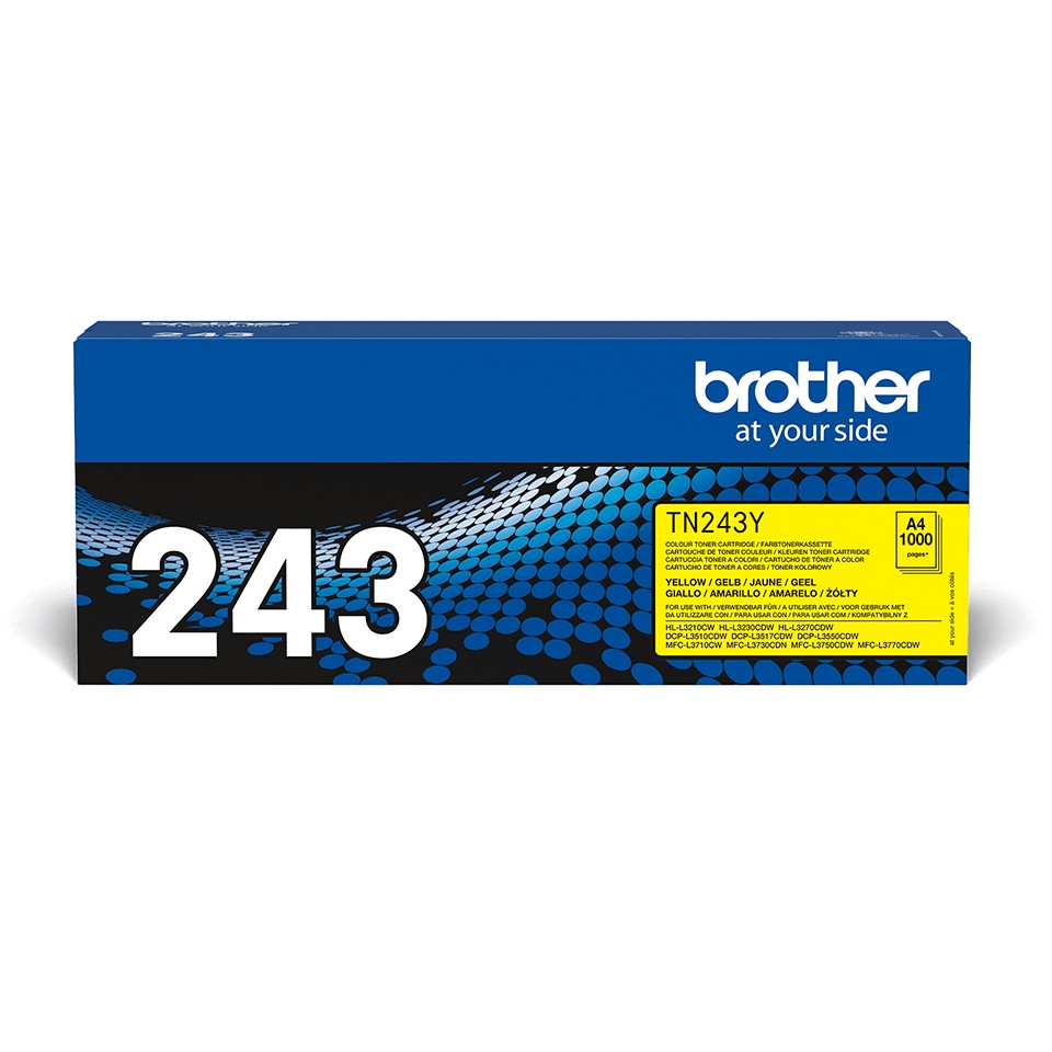 ORIGINALE Brother toner giallo TN-243Y 243 1000 pagine