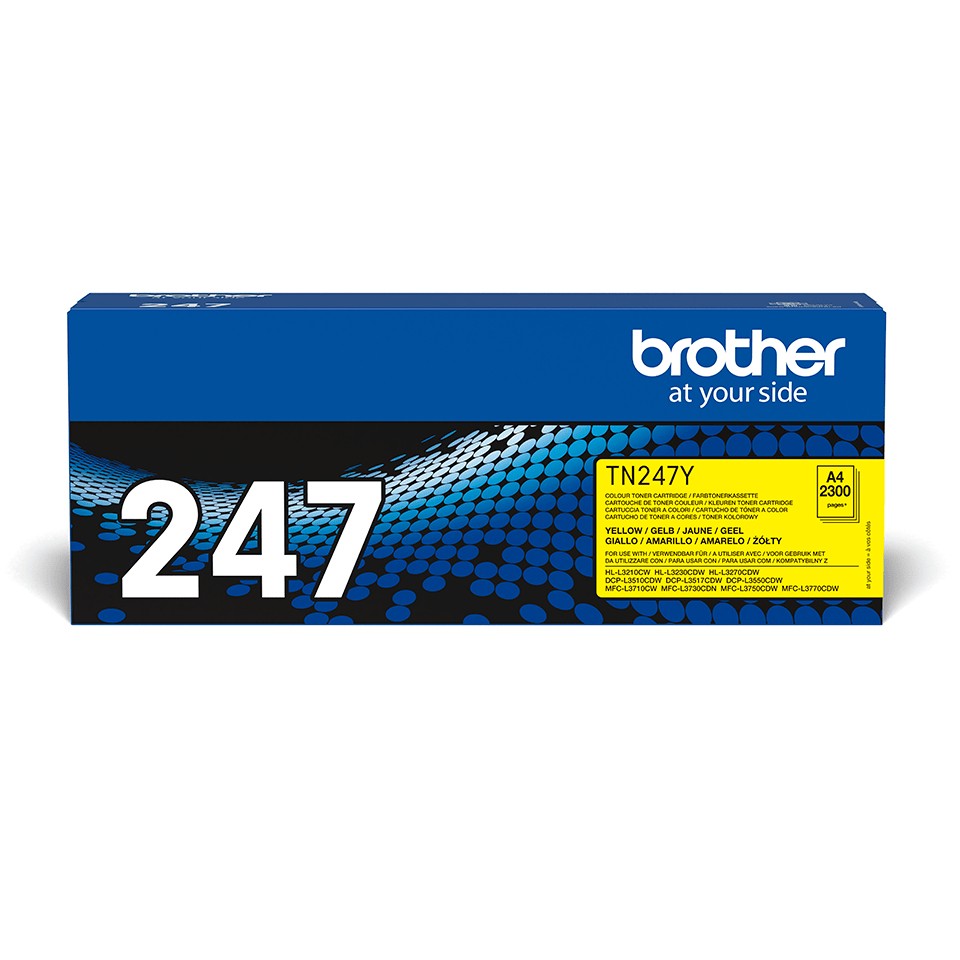 ORIGINALE Brother toner giallo TN-247Y 247 2300 pagine