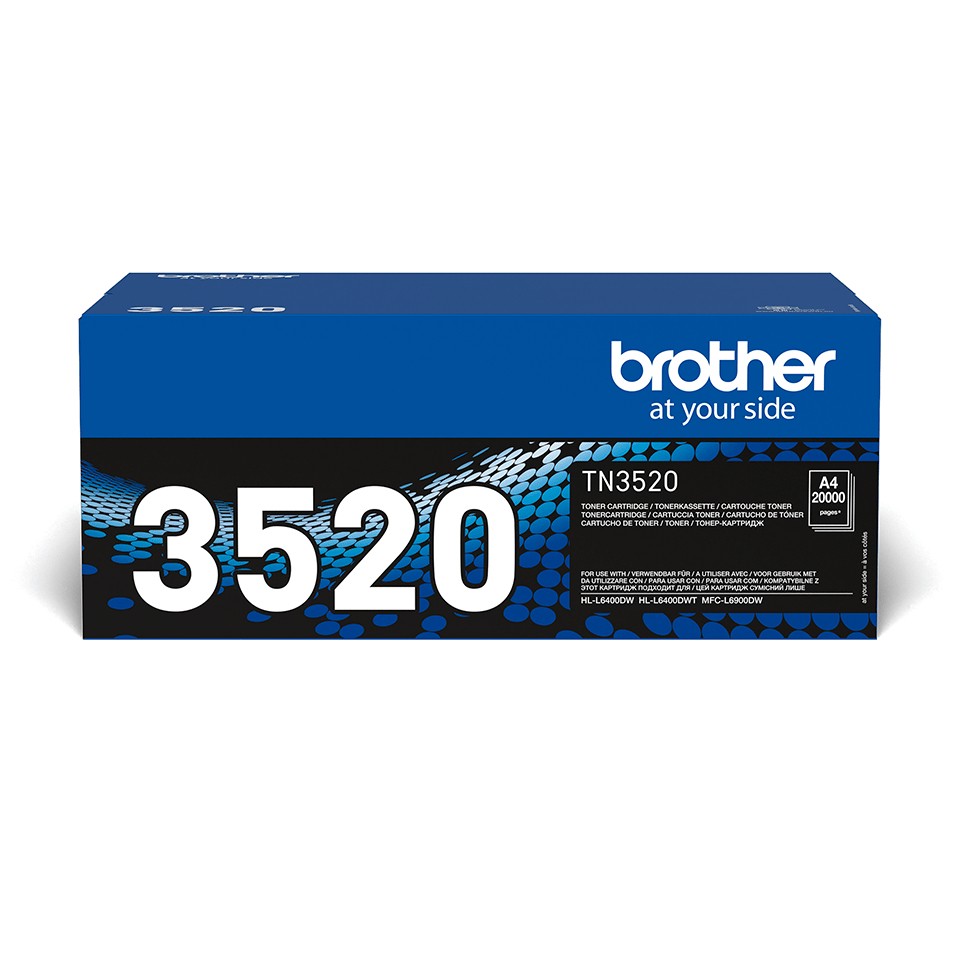 ORIGINALE Brother toner nero TN-3520 3520 20000 pagine