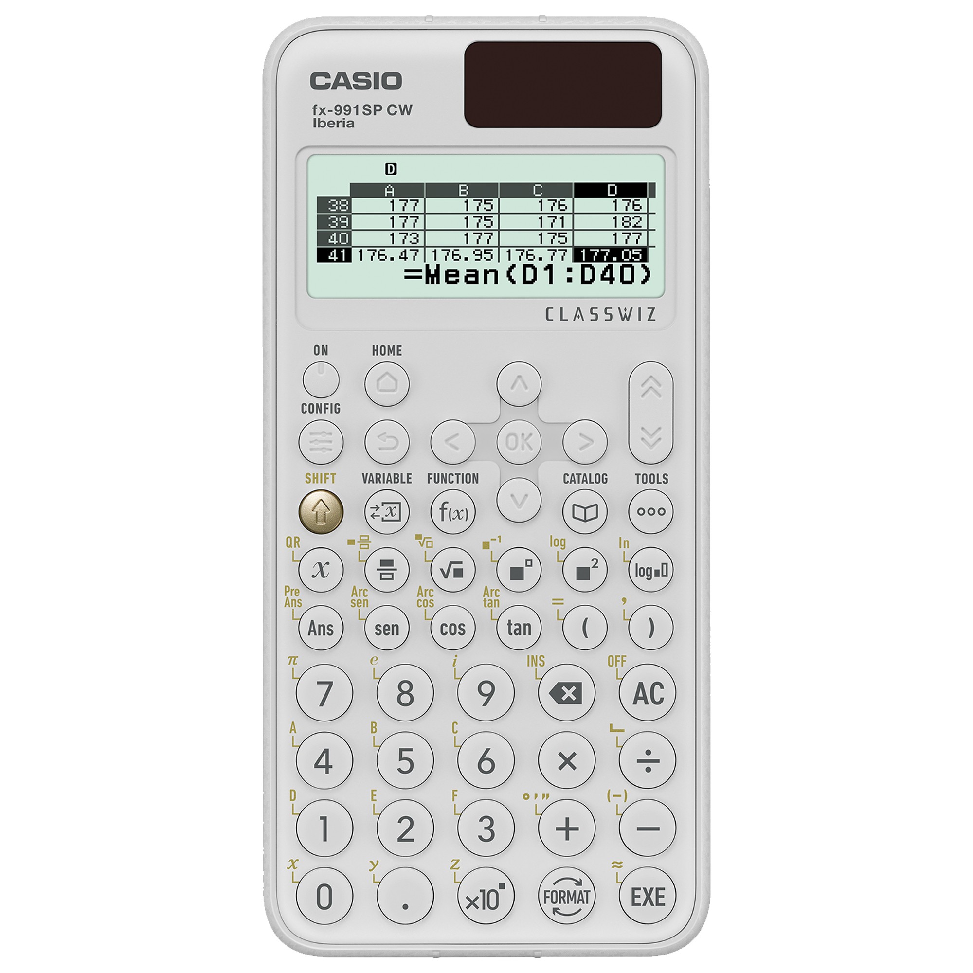 Casio FX-991SP Cw - Calcolatrice Scientifica, Consigliata Per Il Curriculum Spagnolo E Portoghese, 5 Lingue, Oltre 560 Funzioni, Solare, Bianco-image