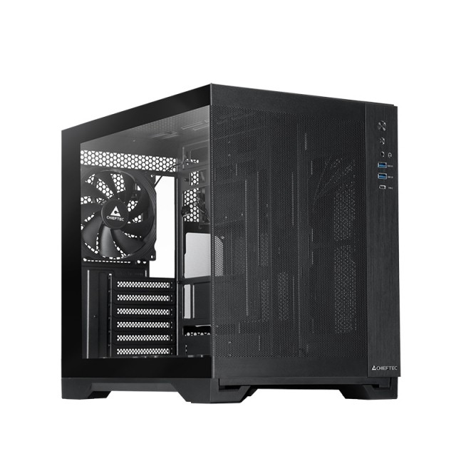 Chieftec mATX Gehäuse GM-30B-M-OP black Cubo Nero