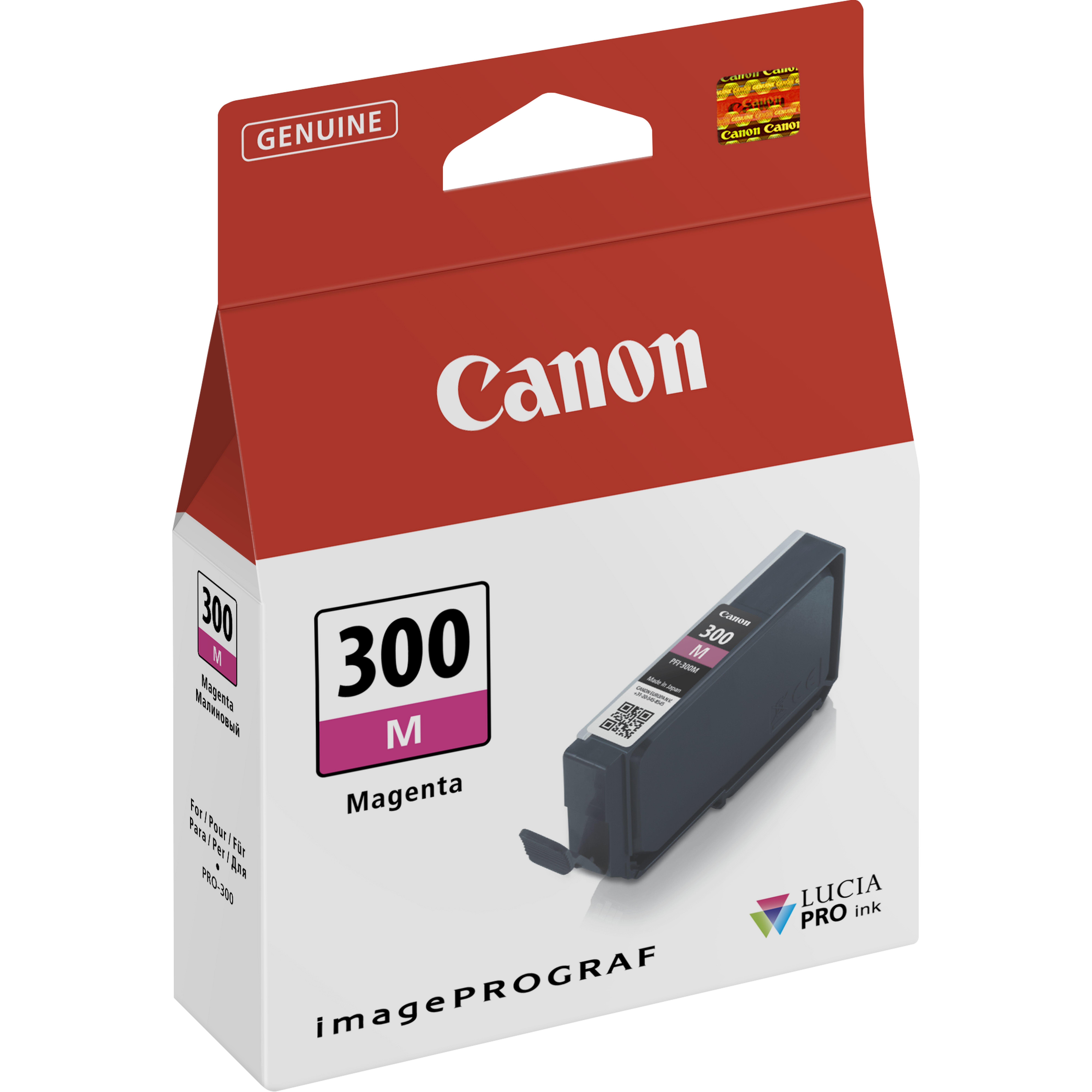 Originale Canon PFI300 Magenta Cartucho de Tinta Original - 4195C001/PFI300M