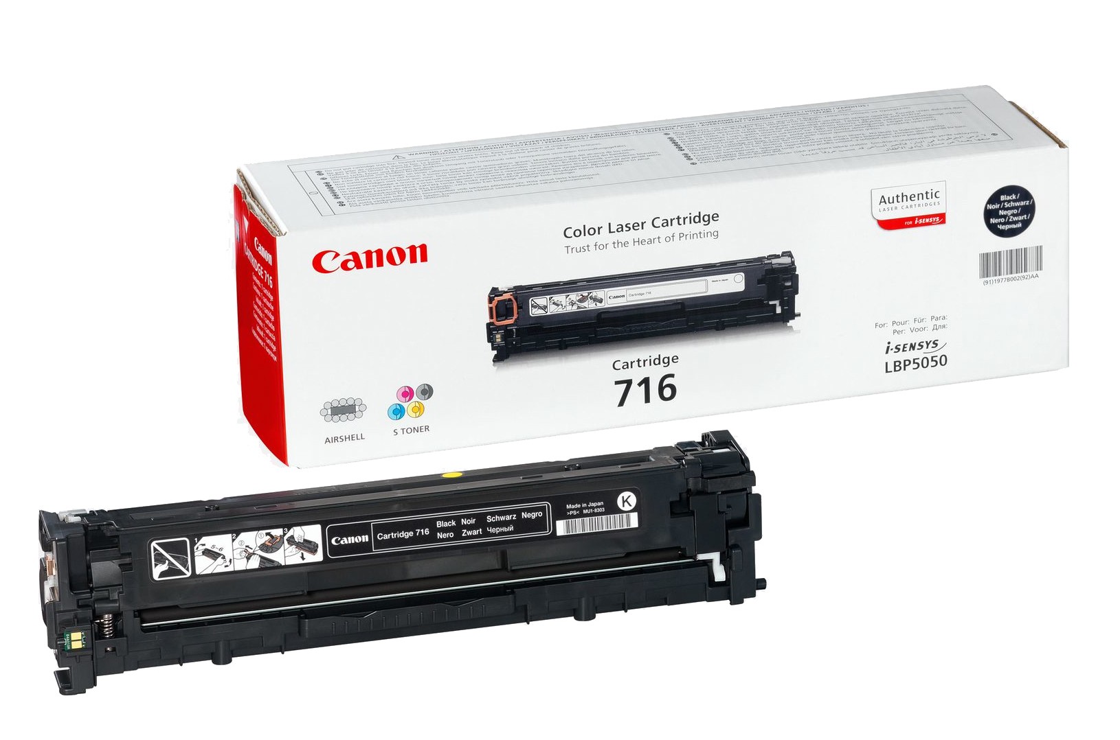 ORIGINALE Canon toner nero 716bk 1980B002 2300 pagine