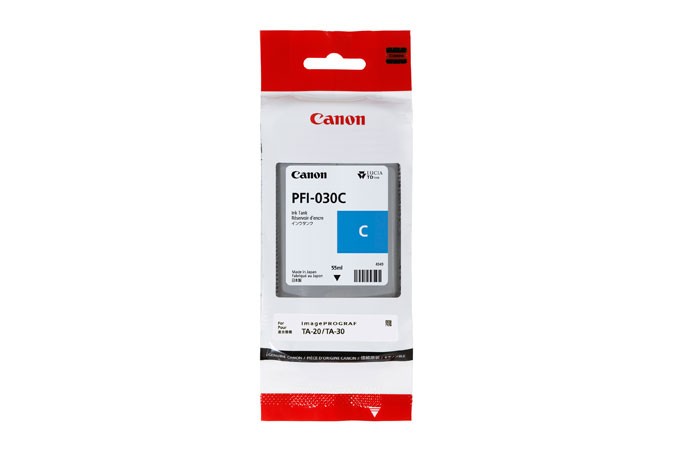 ORIGINALE Canon Cartuccia d'inchiostro ciano PFI-030C 3490C001 55ml