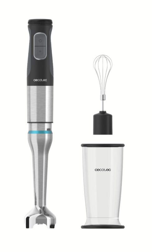 Cecotec 03960 frullatore Frullatore ad immersione 1200 W Nero Acciaio inox