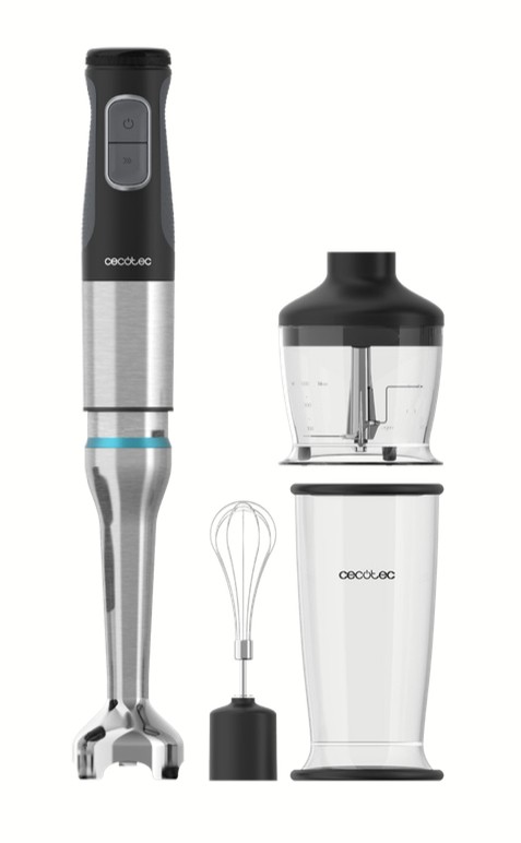 Cecotec 03961 frullatore Frullatore ad immersione 1200 W Nero Acciaio inox