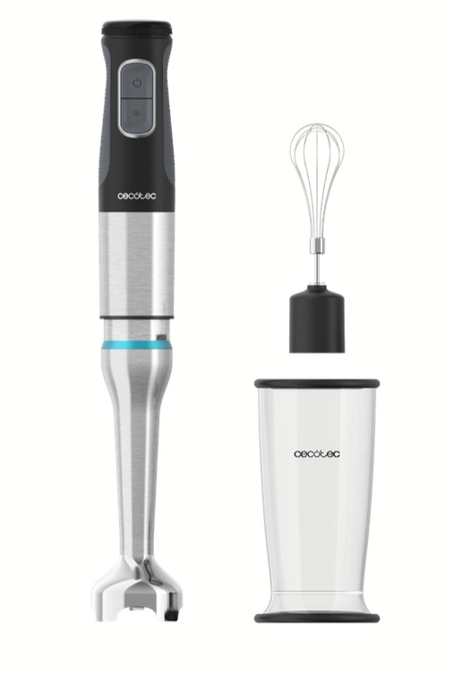 Cecotec 03972 frullatore Frullatore ad immersione 1500 W Nero Acciaio inox